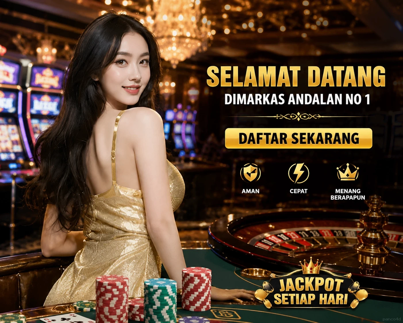 Cuplikan layar menu unduhan panco4d untuk perangkat Android